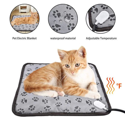 Pet Electric Heating Pad For Dogs And Cats. Adjustable Heating Pad. Pet Electric Warm Mat/Bed Waterproof and Bite-resistant Wire.
