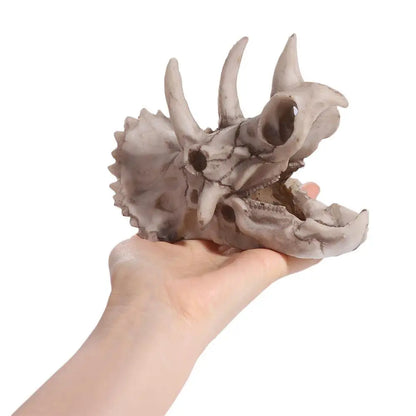Animal Skull Fish Tank Dinosaur Ornaments. Aquarium Rhinoceros Bone Decoration. Crocodile, Jellyfish, Carp, Turtle