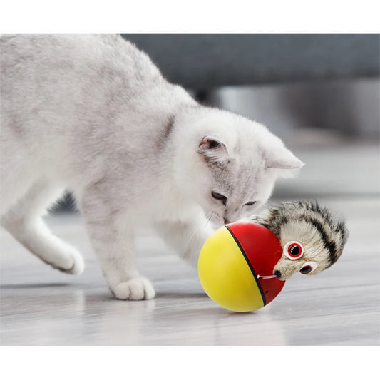 Cat Interactive Ball Toys. Training Beaver Ball Toy.  Electric Beaver/Weasel Toy Rolling Ball, Jump Toys.