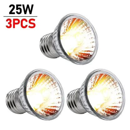 1-10PCS 25/50/75W UVA+UVB Reptile Lamp Bulb. Turtle Basking UV Light Bulbs. Heating Light ,Full Spectrum Sunlamp for Amphibians