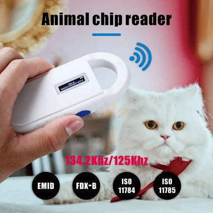 Hilo Handheld Pet ID Scanner. FDX-B Pet Scanner ISO11784/5 134.2Khz Chip Transponder. Animal ID USB Dog Cat Horse Microchip Reader