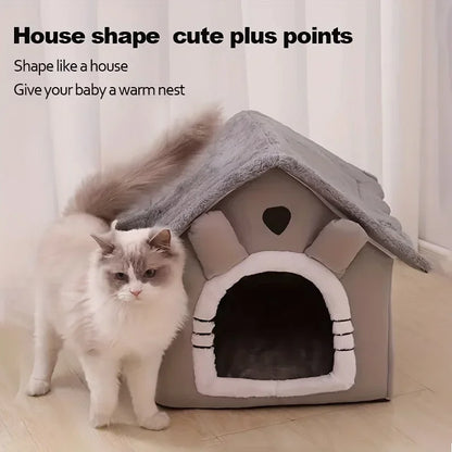 New Foldable Pet House. Removable, Washable Cat House Puppy Cave. Sofa Pet Bed House for Extra Small Dogs and Small and Medium Cats