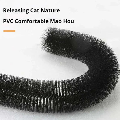 Cat Toy Arch. Self Groome, Pamper Feline with A Massage. Grooming /Rubbing Brush with Scratching Pad . Toy for Cats. Interactive Toys