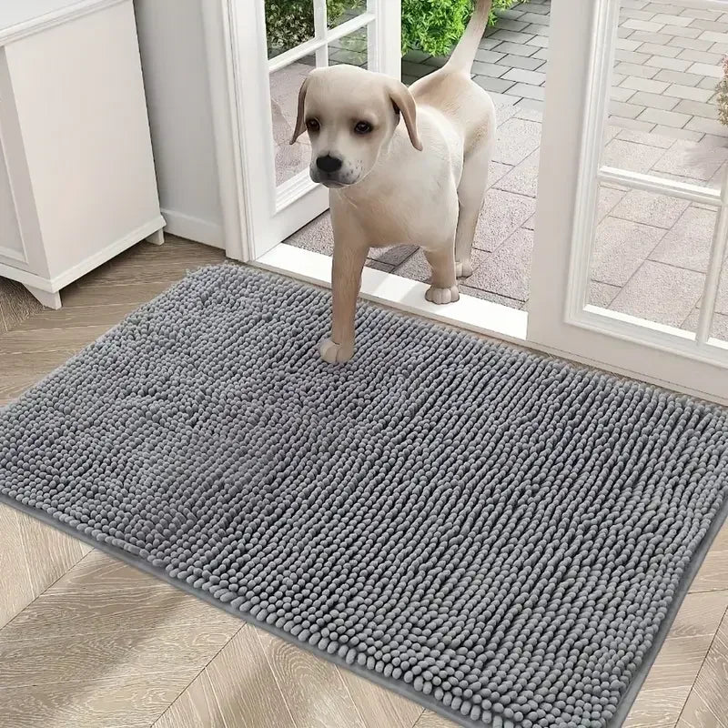 Dog Doormats for Muddy Paws. Absorbent, Non-slip, Washable Mat Anti-slip, Quick-drying Microfiber Mud Mat Pet Accessories