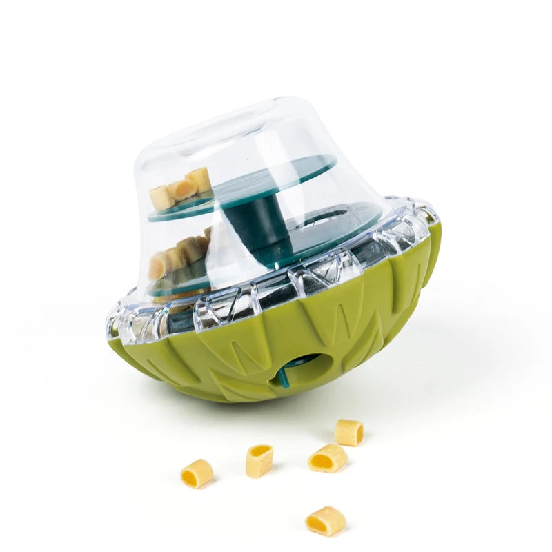 Dog Fun Bowl. Feeding Toys for Dog/Cat. Shaking Leakage Food Ball Food Dispenser. Tumbler Feeder Pet Interactive Toys.