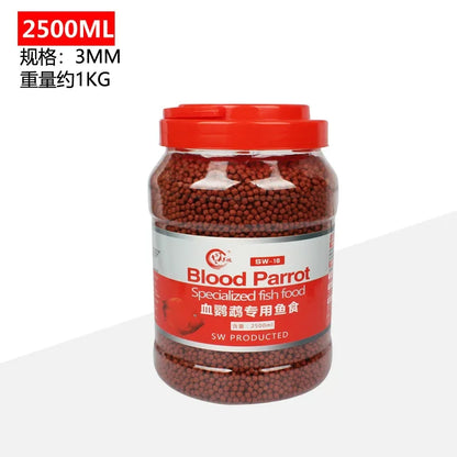 Blood Parrot Fish Food. Snapper Float on Water. Intense Red Enhancing, Fast Coloring. Snapper Fish Food for Tropical Feed