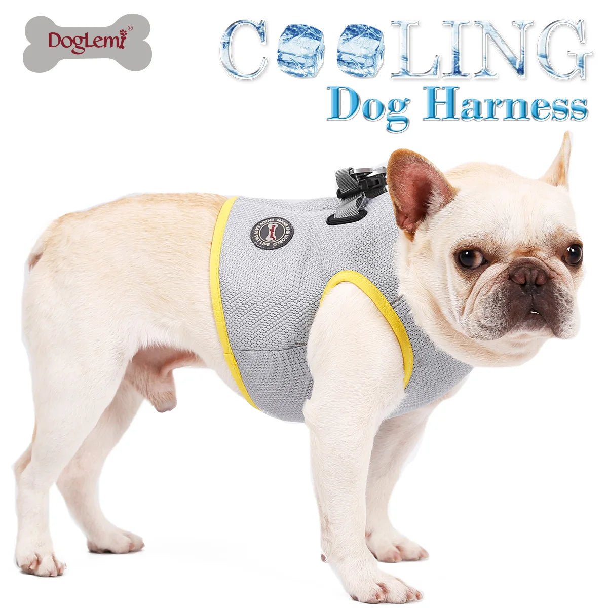 Summer Dogs Cooling Vest Harness. Quick Release Hot Dogs Clothes. Summer use for Preventing Heat Stroke.