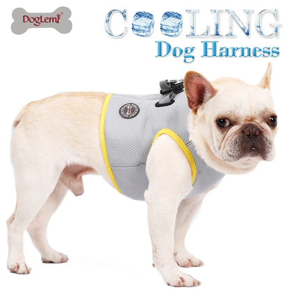 Summer Dogs Cooling Vest Harness. Quick Release Hot Dogs Clothes. Summer use for Preventing Heat Stroke.