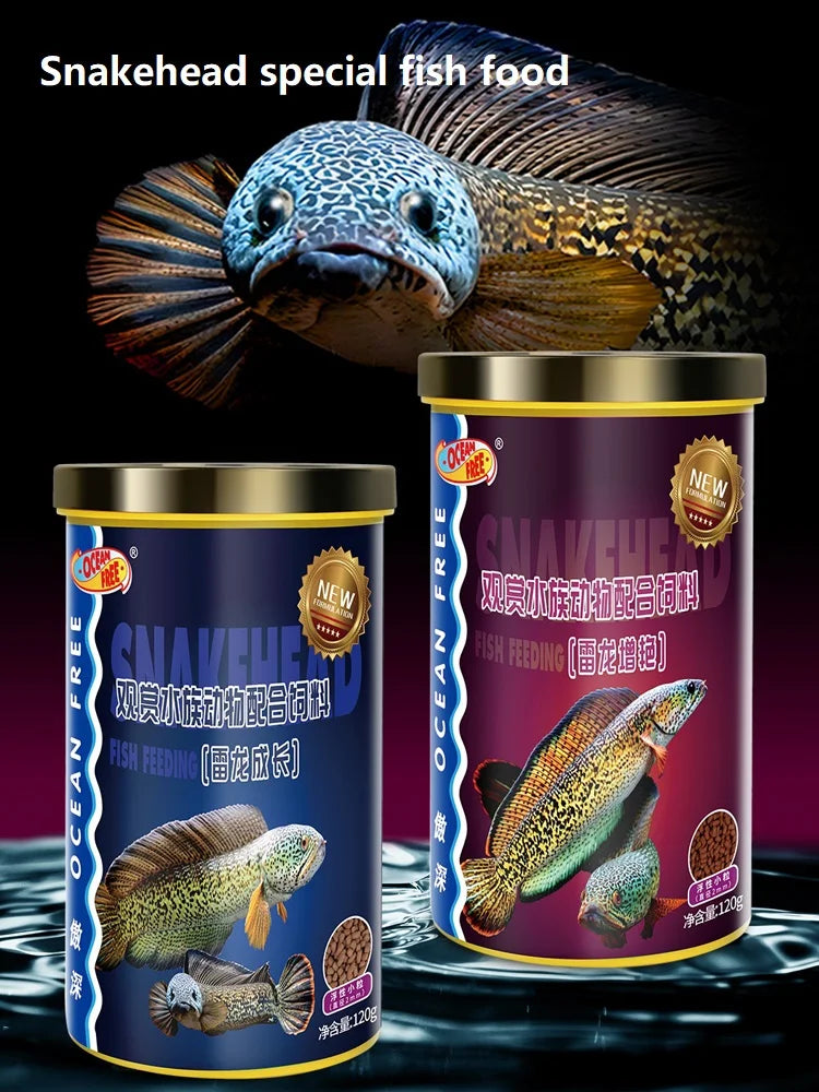 Snakehead Fish Food. Special Feed For Brontosaurus, Thunderfish, Channidae Food. Promote The Growth Of Brightening 120g