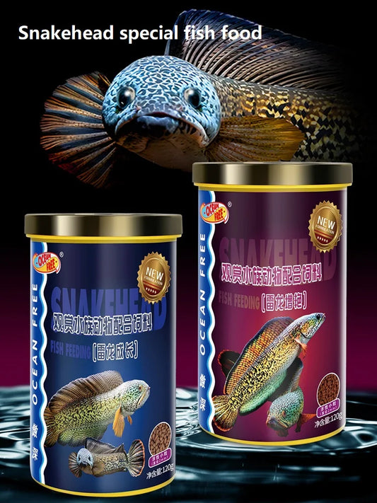 Snakehead Fish Food. Special Feed For Brontosaurus, Thunderfish, Channidae Food. Promote The Growth Of Brightening 120g