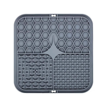 Pet Lick Silicone Mat. Dogs Slow Food Plate for Dog Bathing Distraction. Silicone Dog Sucker, Food Training Dog Feeder