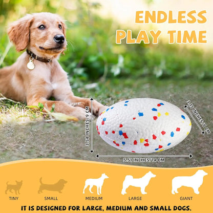 Dog Ball for Aggressive Chewers. Tough Large Indestructible Dog Footballs. Outdoor Floating,Fetch Game Pets Toys
