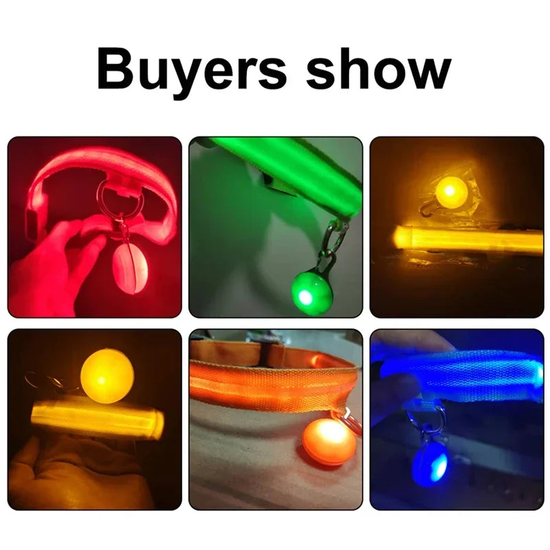 Usb Charging Glowing Collar With Pendant Detachable Luxury Led Light. For Small Dogs Cat Night Safety