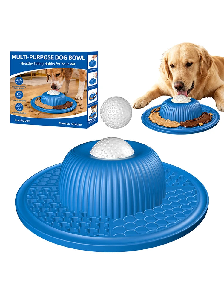 Pet Lick Silicone Mat for Dogs. Anti-Choking Puzzle Dog Food Bowls, Anti-Slip Interactive Training/Dog Feeder.
