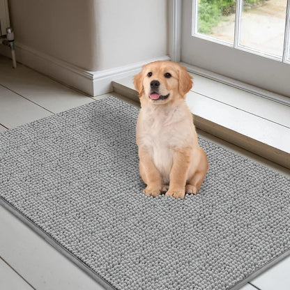 Dog Doormats for Muddy Paws. Absorbent, Non-slip, Washable Mat Anti-slip, Quick-drying Microfiber Mud Mat Pet Accessories