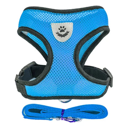 Cat Harness Vest. Walking Lead Leash For Puppies & Cats. Collar Polyester. Adjustable Mesh Harness For Small Medium Pets