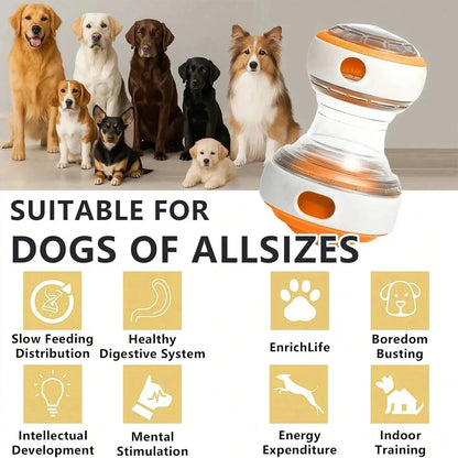Interactive Dog Treat Dispenser. Toy Dog Puzzle. Rolling Leak Food Ball Toy. Durable Chew. Tooth Healthy Ball Suitable for All Breed