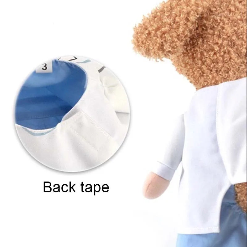 Pet Clothes, Dog Cosplay Doctors Costume. Puppy White Gown, Funny Coat, Party Dress For Small Pets.
