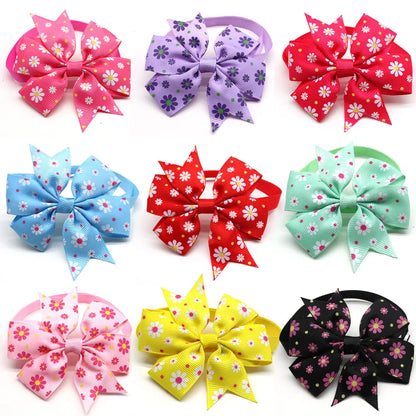 50/100pcs Spring. Cat Bow Tie Small Dog Bowties. Dog Grooming.
