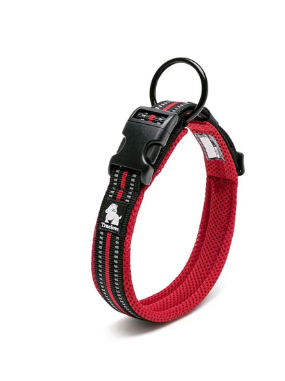Truelove Pet Dog Collar Nylon Adjustable Webbing Padded, Reflective, Durable, Heavy Duty