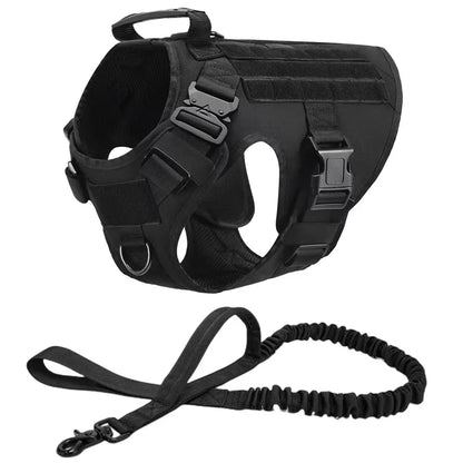Large Dog Collar Dog Harness And Leash Set. Pet Vest Tactical. Large, Medium and Small Dogs Harnesses.