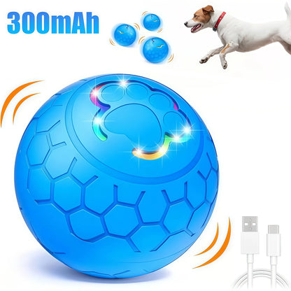 Smart Dog Interactive Toy Ball. Electronic Pet Toy Ball. USB Automatic Bouncing Rolling Toy With RGB Lights.
