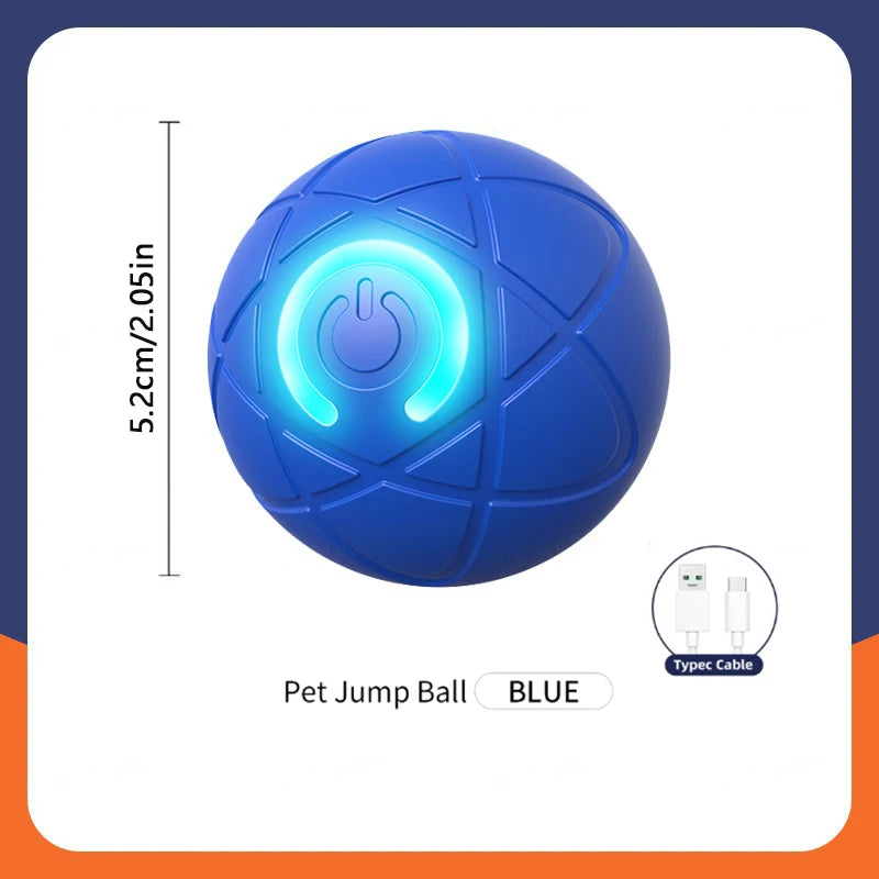 Smart Dog Toys. Electronic Ball, Interactive Pet Toy, Moving Ball. USB Automatic Moving Bouncing for Dogs and Cats