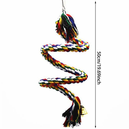 8PC Set. Combination Parrot Bird Toys. Wood Articles Bite Pet Bird Toys. For Parrot Training, Bird Toy Swing, Ball and Bell.