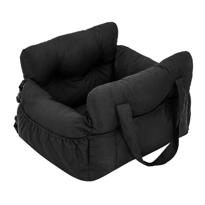Dog Car Seat with Safety Belt - Non-Slip, for Small Dogs, Washable Travel Carrier with Secure Straps for Safe Car Seat