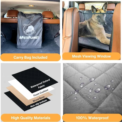 Dog Car Seat Cover. Waterproof Pet Car Seat Cover for Back Row Seat. Dog Pad Hammock. Vehicle Rear Cover Cushion for Dogs Safety. Pad Nonslip
