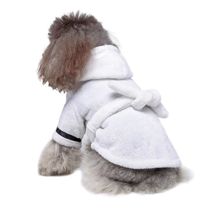 Pet Dog Bathrobe Dog Pajamas. Sleeping Clothes. Soft Pet Bath Drying Towel. Clothes for for Puppy/Dogs/Cats