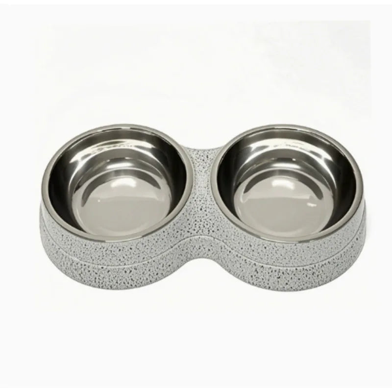 Stainless Steel Double Pet Bowls. Dog Food And Water Feeder Dish. Cat& Puppy Feeding Supplies. Small Dog