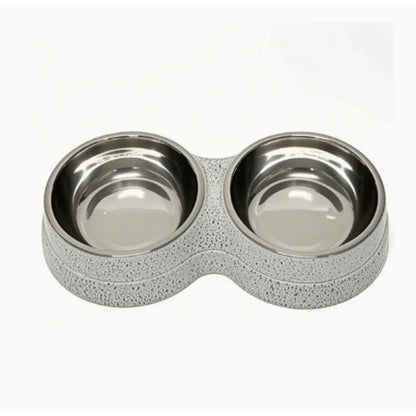 Stainless Steel Double Pet Bowls. Dog Food And Water Feeder Dish. Cat& Puppy Feeding Supplies. Small Dog