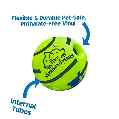 Funny Interactive Giggle Ball - Balls for Dog IQ Training, Pet Interactive Toy, Stimulating Play, Mental Stimulation, and Exercise