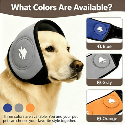 Dog Noise Cancelling Earmuffs. Windproof, Anxiety Relief Ear Covers for Pets. Noise Isolation. Travel Ear Muffs.