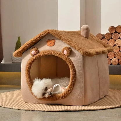 New Foldable Pet House. Removable, Washable Cat House Puppy Cave. Sofa Pet Bed House for Extra Small Dogs and Small and Medium Cats