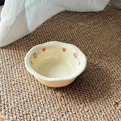Cat/Dog Ceramic Bowl. Pet Drinking Water/Feeding Bowl.