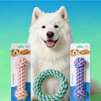Pet Dog Rope Toy. Durable Chew, Bite Resistant Drag Pet toys for Medium Large Dogs. Golden Retriever, Pitbull and Labrador Supplies