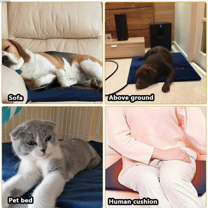 PET Dog Heating Pad, Indoor Pet Heating Pads for Cats/Dogs with Chew Resistant Cord, Long-Time Working Electric Pet Heated Mat