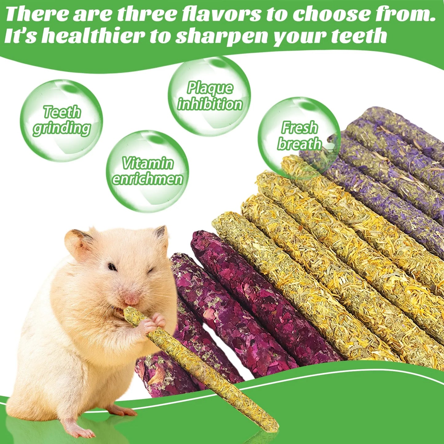 Rabbit Snacks Petal Grass Snacks And Grinding Teeth Sticks. Rabbit & Hamster Toys/Snacks