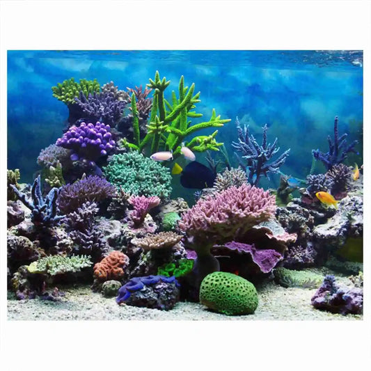 3D Aquarium Landscape Poster Rainforest Wallpaper, Background Decoration, PVC Self Adhesive