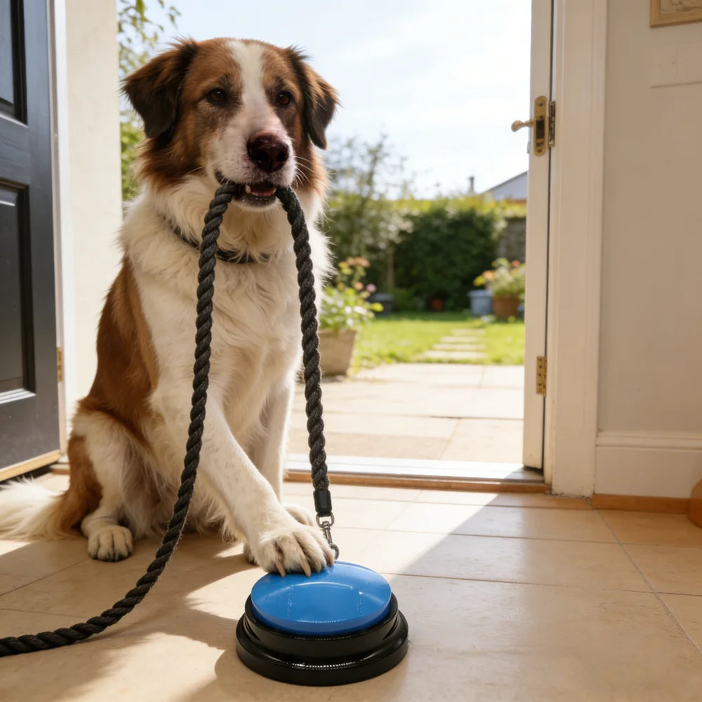 Recordable Pet Communication Buttons: Talking Sound Pad Training for Dogs & Cats, Customizable To Teach Your Pet To Speak