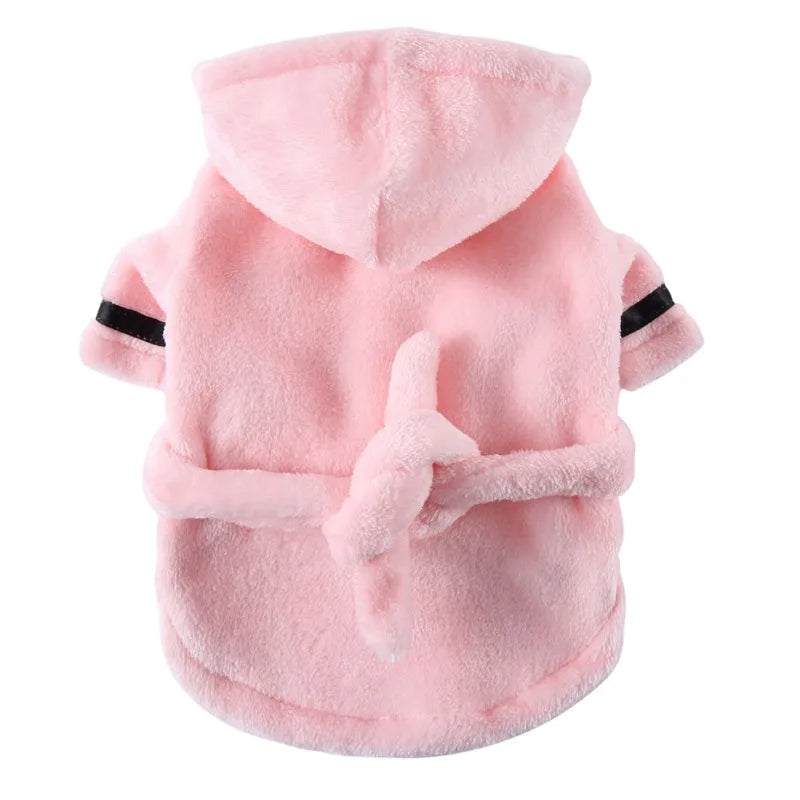 Pet Dog Bathrobe Dog Pajamas. Sleeping Clothes. Soft Pet Bath Drying Towel. Clothes for for Puppy/Dogs/Cats