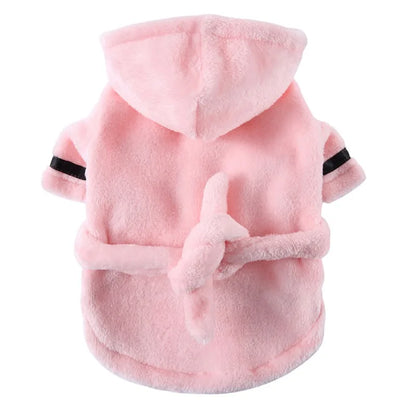 Pet Dog Bathrobe Dog Pajamas. Sleeping Clothes. Soft Pet Bath Drying Towel. Clothes for for Puppy/Dogs/Cats