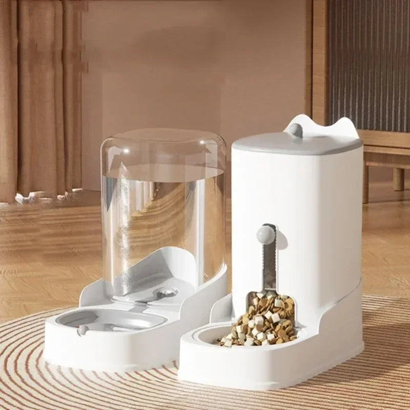 Dog/Cat Water Fountain. Large Capacity Pet Feeder. Gravity Food Feeder Gravity Water Fountain for Cats