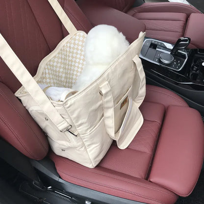 Small Dog Sling Carrier- Handheld shoulder bag. Car Seat Safe, Travel Dog Carrier Bag, Portable Carrier Bag
