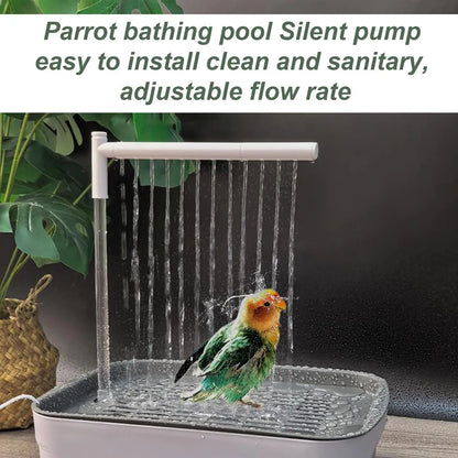 Automatic Pet Birds/ Parrots Bath. Circulating Water Bathtub. USB Electric Parakeet Bathtub/ Shower Fountain