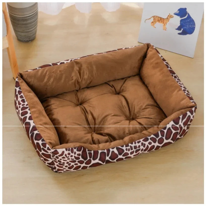 Square Dogs Bed, Plush Calming Sofa Bed. Soft Cushion for Small & Medium Cats/Dogs