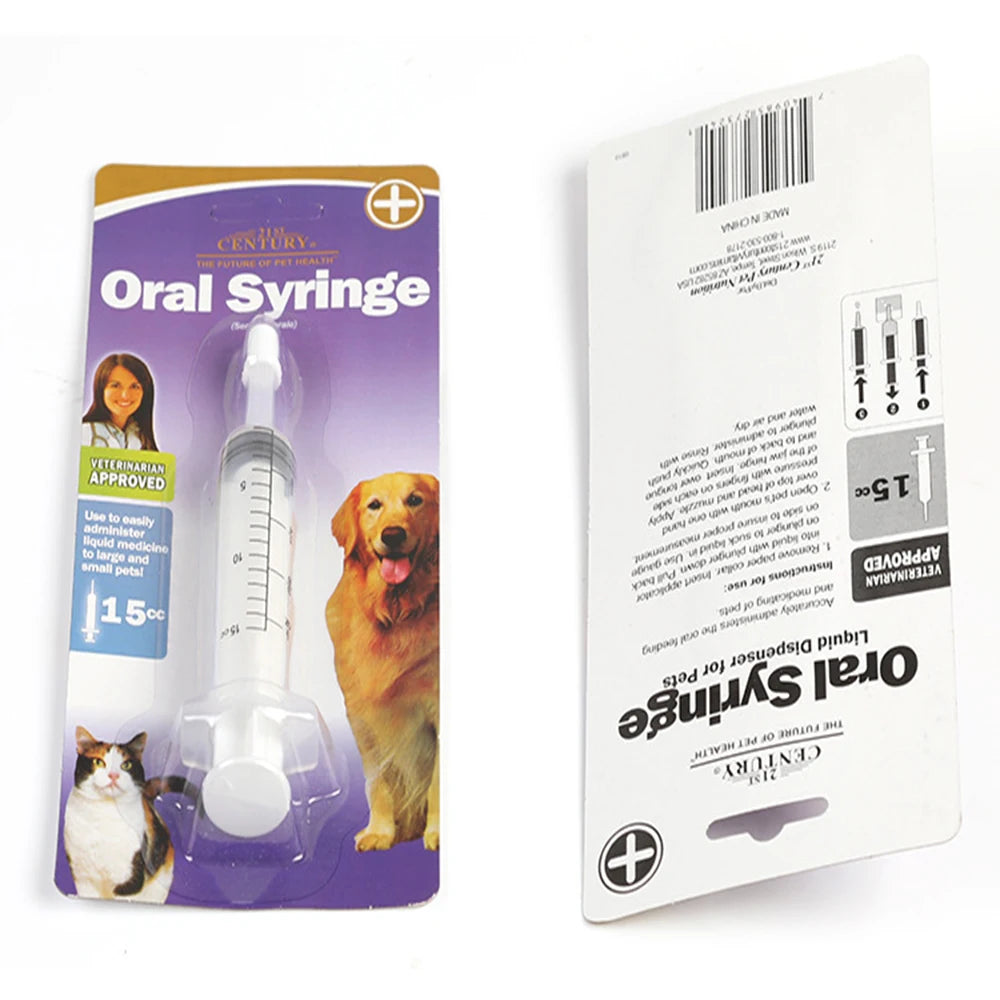 Pet Push Tube Medicine Dispenser for Dogs and Cats. Universal for Feeding Medicine to Dogs and Cats