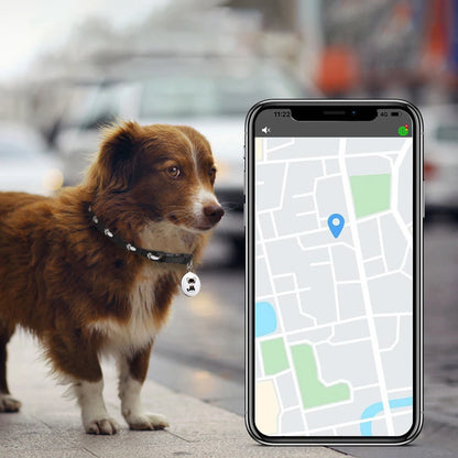Pet Anti-Lost GPS Tracker. Bluetooth, Waterproof, Smart Locator For Cats/Dogs. Long Distance, Real-Time Tracking For Android IOS